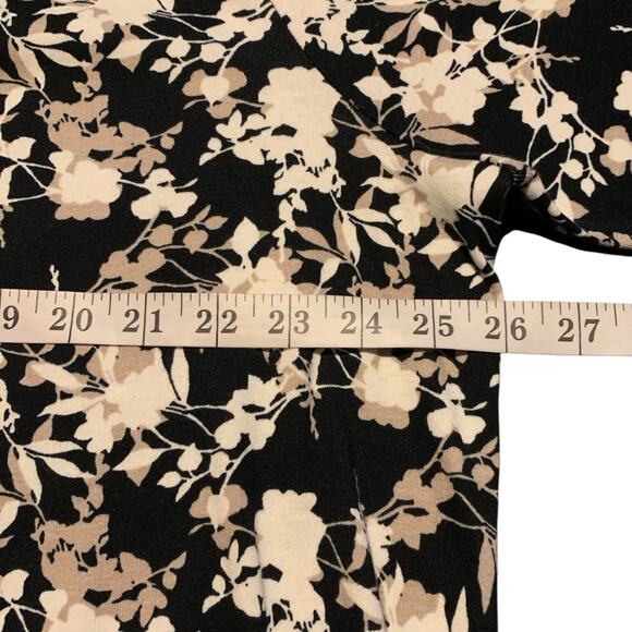 Chico's Top Women's Sz 4 (2X) Top Blushing Blooms Square Neck 3/4 Sleeve Neutral - Picture 6 of 7